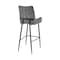 Armen Living Panama 26" Counter Height Bar Stool in Charcoal Fabric and Black Finish LCPMBACH26 - alternate 4